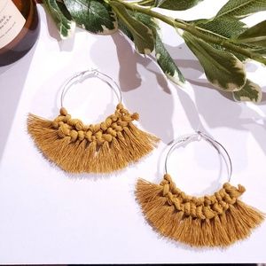 Macrame Tassle Earrings